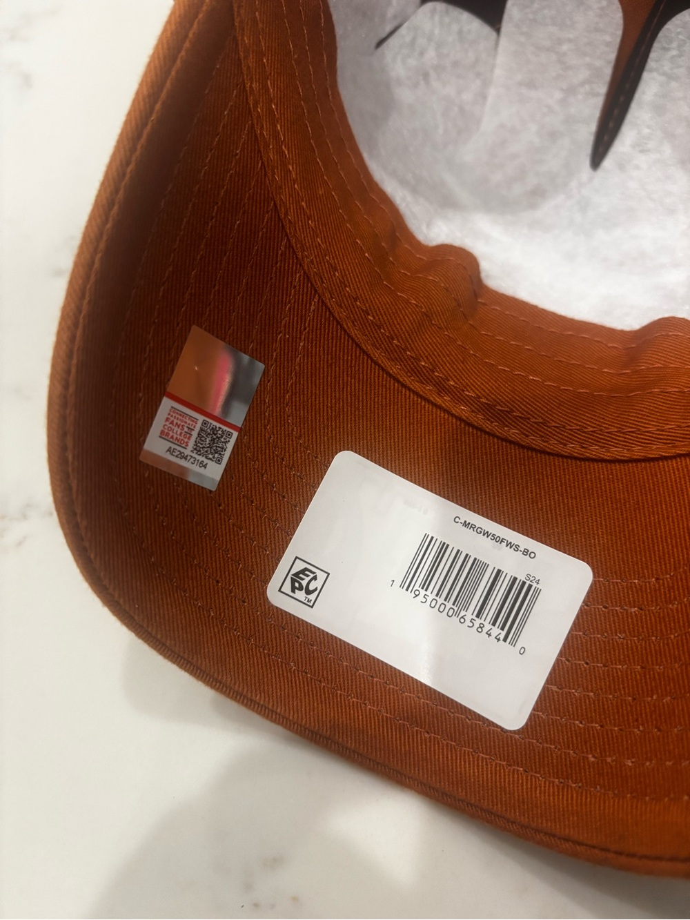 Texas Longhorns Embroidered Burnt Orange Baseball Cap with Beaded Accents - Picture 10 of 12